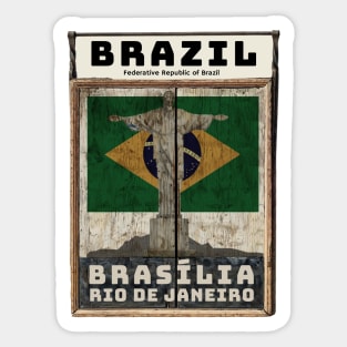 make a journey to Brazil Sticker